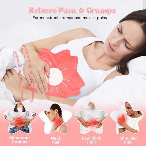 Pack Cozy Microwavable Heating Pad for Period Cramps Pain Relief- Microwave Heating Pad for Girls with Moist Heat