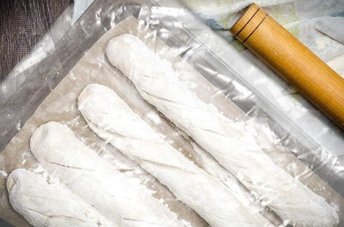 Wowfit 100 CT Clear Plastic Flat Open Poly Bags 18x24 inches 1.1 Mil for Bread, Dough, Storage, Packaging