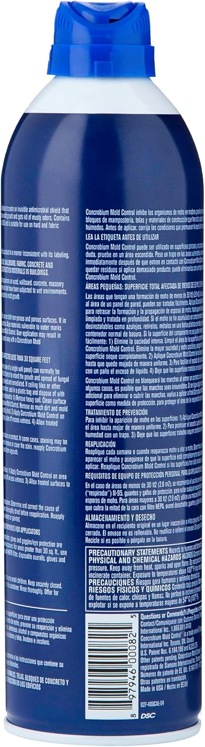 Concrobium Mold Control Aerosol, 14.1 oz, Eliminates & Prevents Mold, EPA Registered, Bleach-Free