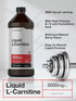 Horbaach L-Carnitine Liquid 3000mg | 16 fl oz | Berry Flavor | Vegetarian Non-GMO Gluten Free Supplement