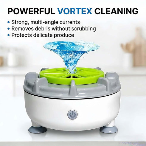 Pnawq (2pcs) Fruit Cleaner Machine, Efficient Portable Fruit and Vegetable Washers, Automatic Washer Spinner Machine