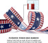 Hying 4th of July Ribbons, 2.5" X 10 Yards Patriotic Wired Edge Ribbons for Gift Wrapping Memorial Day