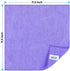 HOMEXCEL Microfiber Cleaning Cloth, 12 Pack Purple, Lint Free, Scratch-Free, Highly Absorbent Towels for Car, Kitchen
