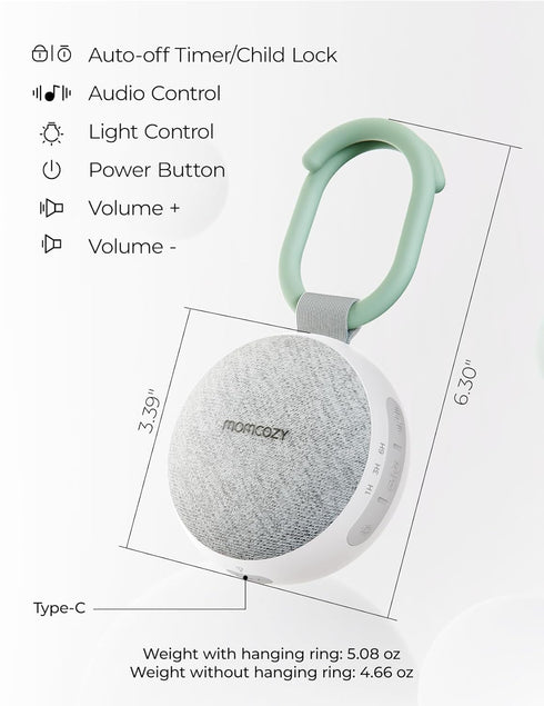 Portable Sound Machine for Relaxation and Sleep