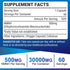 NMNH (Dihydronicotinamide Mononucleotide), 500mg NAD Supplement to Boost NAD+ Levels for Anti Aging, Energy, Focus - 60