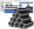 30-35 Gallon Trash Bags, 1.5 Mil, Large Black Garbage Bags, 100 Count for Home Kitchen Commercial Lawn and Leaf