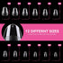 UNA GELLA Extra Short Almond Nail Tips, Full Cover 504PCS Gel x Nail Tips for Home DIY Salon