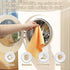 Microfiber Cleaning Cloths Roll, 75 Pack 11.8" x 11.8" Lint Free Quick Dry Ultra Absorbent Towels for Home (Orange)