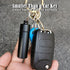 LETAOWJ Small Pill Box Waterproof Keychain Pill Holder Portable Travel Pill Container Metal Case with Keyring