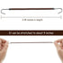 Hotop 15 Pieces Elastic Hook Hair Tie, Styling Ponytail Holder Hooks for Curly Long Hair (Brown)
