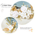 Unicra Gold Flower Bride Wedding Hair Vine - Pearl Bridal Hair Piece Leaf Hair Accessories Rhinestone Headband
