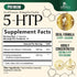 5 HTP Supplement Vegetarian Capsules, 200mg 5HTP Plus Calcium for Brain Support, 120 Capsules