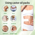 Sndperiexam 12 Pack 4.33Inches Pcs White Castor Oil Wrap, Self-Adhesive Castor Oil Patches Disposable, Portable Anti