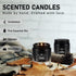 Set 24 Pack, Set Scented Candle Black&White, Candle for Home Scented, Odor Eliminating, Stress Relief, Long Lasting Soy