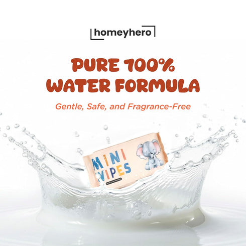 HomeyHero 30 16 Packs 128, 100% (Sunset Travel Baby Wipes - Moist Up To Days Resealable of Bamboo, Hypoallergenic