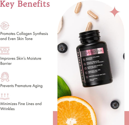 Bella Vérité Daily Collagen Supplement for Women & Men - Essential Vitamins for a Youthful, Radiant Complexion &