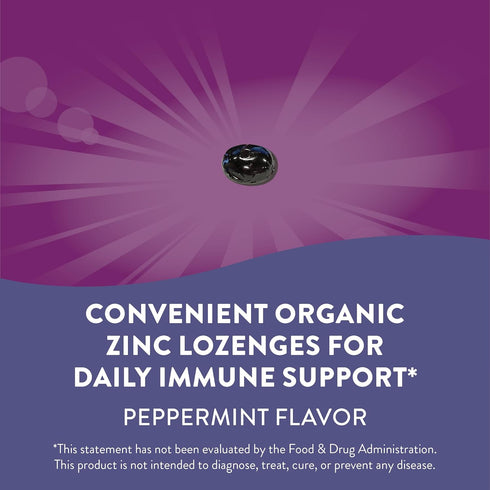 Nature’s Way Sambucus Zinc Lozenges with Elderberry and Vitamin C, Peppermint Flavored, 24 Lozenges
