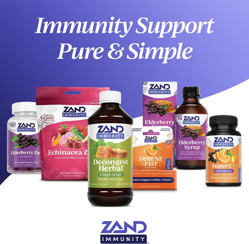 Zand Immunity Super C+ PM, Nighttime Immune Support with Melatonin, 1000mg PureWay-C Vitamin C, 60 Tablets