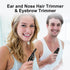 Nose Hair Trimmer for Men, 2024 Painless USB Rechargeable, Ear and Nose Hair Trimmer with Dual Edge Blades