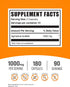 BulkSupplements.com Agmatine Sulfate Capsules, Nitric Oxide Supplement, 1000mg, Gluten Free, 180 Capsules