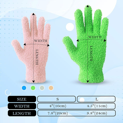 Microfiber Gloves for Plant Dusting, Reusable Leaf Cleaning Glove for Houseplants by Evridwear