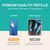 Dishwand Refills Sponges, Heavy Duty Scrub Dots Brushes, Non Scratch Dispensing Scrubbers for Kitchen Sink