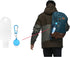 Kare & Kind 4x 4x 1x 50 ML Clear Portable Travel Bottles - Empty Containers, Carabiner/Retractable Lanyard, Sticker