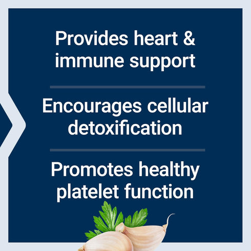 Immune 200 Life Extension Optimized Garlic, standardized Capsules for Heart Health, Support, Cellular detoxification
