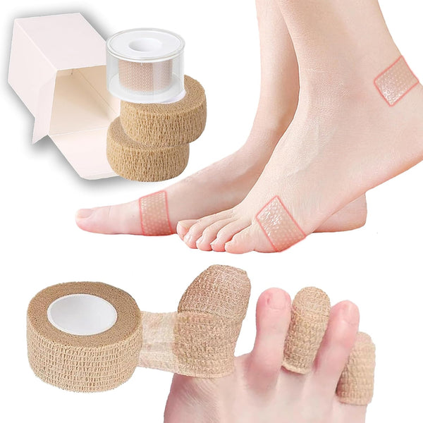 Qivievsa Feet&Toe Protector Set 3Pcs,Prevents-Friction&Blister-Resistant,Toe Protectors for Shoes&Heel/Bunion Pad,Feet Blister Protection.Toe Cover&Toe caps