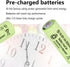 1.2V NI-MH AA 800mAh Rechargeable Batteries, 12 Pack Double A for Solar Lights, String Lights, Mouse, Keyboard