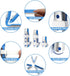 Finger Splints Thumb Splint for Broken Fingers - Adjustable Aluminum Stabilization for Mallet/Trigger Fingers,