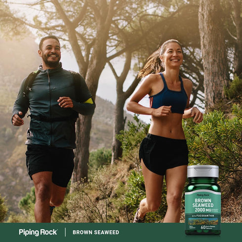 Piping Rock Brown Seaweed Capsules 2000 mg - 60 Count - Fucoxanthin Extract Supplement - Non-GMO, Gluten Free
