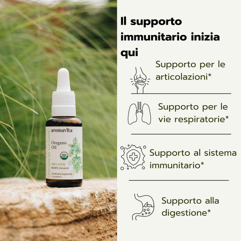 Essential Organic Oil of Oregano - 100% Pure Undiluted Greek Oregano Oil with Carvacrol - 1 FL.OZ/30ml
