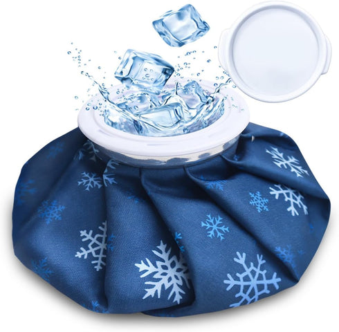 NEWGO Ice Pack, Small Reusable Ice Bag for Injury, Fillable Hot Water Bag for Pain Relief, Swelling, Bruises, Sprains