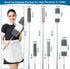 Microfiber Duster, 4PCS with Extension Pole (Stainless Steel) 30 to 100 Inches, Reusable Washable for Cleaning High