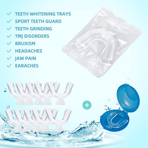 Thermoplastic Teeth Whitening Mouth Trays Tooth Mouth Guard Whitening Teeth Trays with Case Mold Dental Oral Care Kit