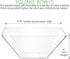 PLASTICPRO Disposable Square Plastic Large Clear Serving Bowls Extra Heavy Duty for Party's Snack or Salad Bowl, Elegant Pack of 4 by PLASTICPRO