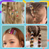 Teenitor Colorful Hair Accessories for Girls, Elastic Hair Ties Set with Clips and Glitter Bobby Pins
