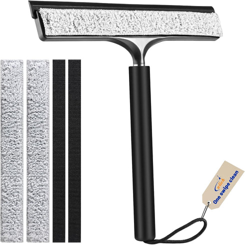 wlich Shower Squeegee with Long Handle, Telescoping Window and Floor Extendable Squeegee for Shower Glass, Bathroom