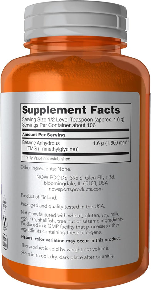 NOW Foods Betaine Powder - 6 oz.