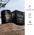 Kristen 7.05oz, 42-Hour Luxury Candle Gift for Men Cedarwood & Vetiver Soy Candle, Handcrafted Black Jar, Burn, Premium