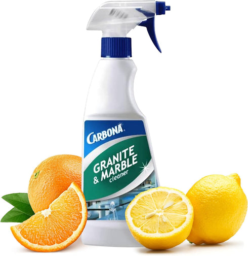 Carbona Granite & Marble Cleaner | Non-Abrasive Formula | Safe on Limestone & Corian | 16.8 Fl Oz, 1 Pack