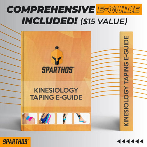 Sparthos Kinesiology Tape - Uncut 2 inch x 16.4 feet Roll, Incredible Support for Athletic Sports & Recovery