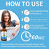 Odor Reduction Mint Concentrated Mouthwash, Travel Size with Spearmint Oil and Tea Tree Oil for Fresh Breath
