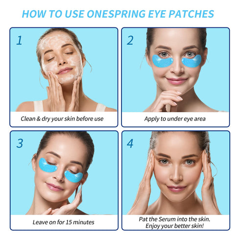 Under Eye Patches - 24 Pairs Retinol Collagen Eye Gel Pads for Puffy Eyes, Reduce Wrinkles and Eye Bags, Anti Aging