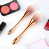 2 Pieces Large Kabuki Makeup Brushes, Soft Fluffy Foundation and Blush Brush for Loose Powder, Rose Gold
