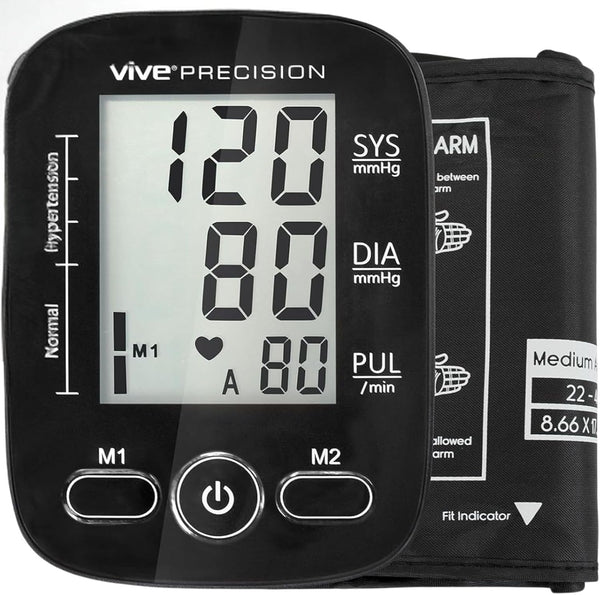 Automatic Blood Pressure Machine - Upper Arm Digital Pulse Monitor with Large LCD Display