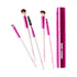 Ruby Kisses Travel Size Makeup Brushes Set, Eye Makeup Brush Set with Case, 5 PCS Blending, Angled, Eyebrow Brushes