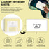 ECO ROOTS Laundry Detergent Sheets, 64 Loads, Unscented Liquidless Travel Size Laundry Strips