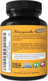 Ashwagandha Supplement, Premium Ashwaganda Root Powder 1200mg with Black Pepper Extract, 120 Vegi Capsules